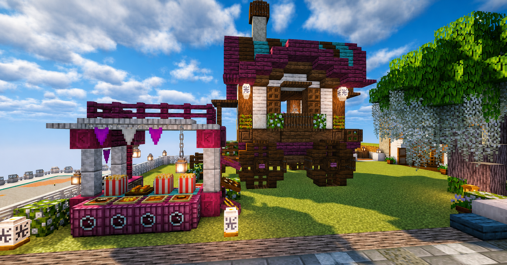 Roulotte et stand de pop-corn de Candy