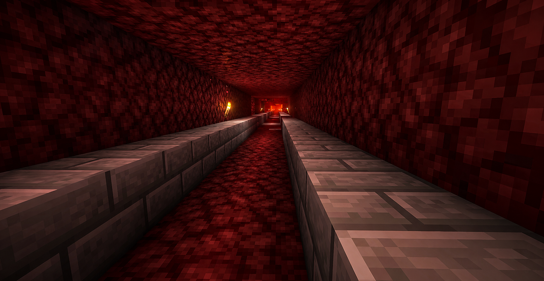 Pont construit dans le Nether